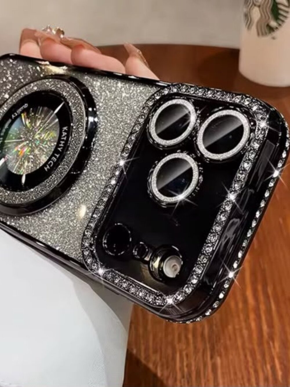Luxury Glitter Rhinestone Phone Case with Camera Protection